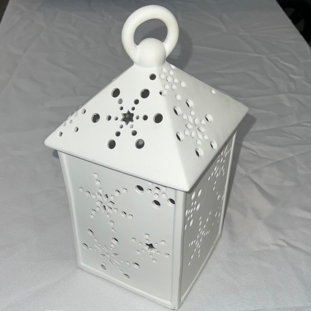 🔥‼️White Snowflake Lantern(With Light)‼️🔥